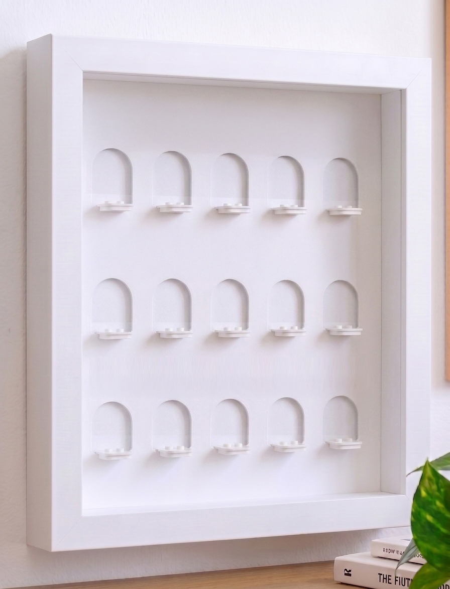 Empty Mini Display insert with 15 display slots, unpopulated
